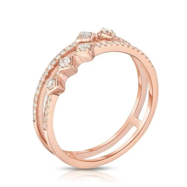 Moissanite Engagement Ring Yellow Thin Gold Stacking Ring Promise Matching Band Infinity Women Wedding Band anniversary Gift