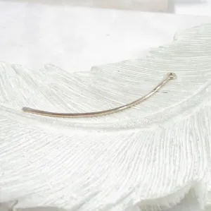 Slim Bent Bar  - 1 inch, 1.5 inch, 2 inch, 1mm, Your Choice of Metals