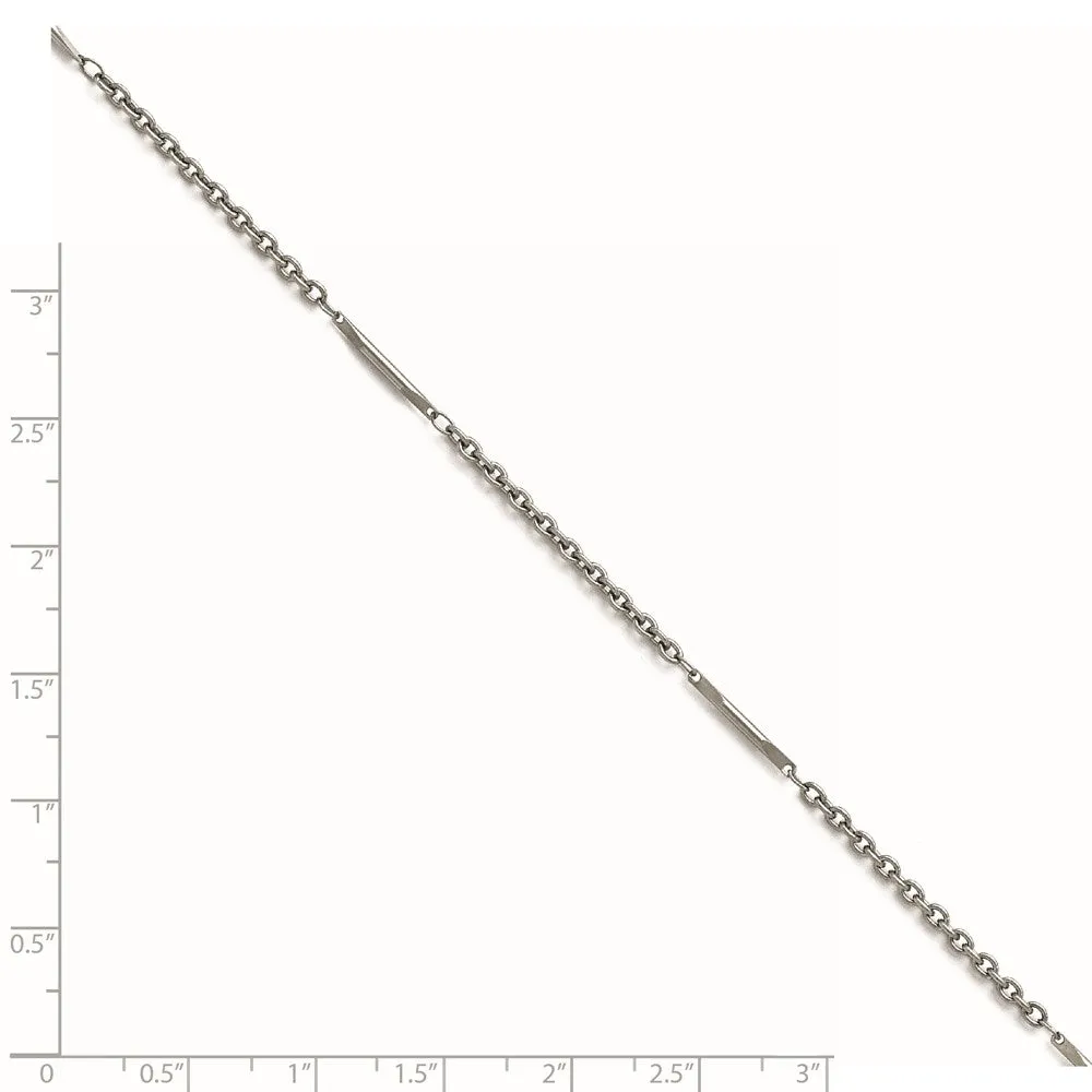 Stainless Steel Polished Fancy Link Necklace